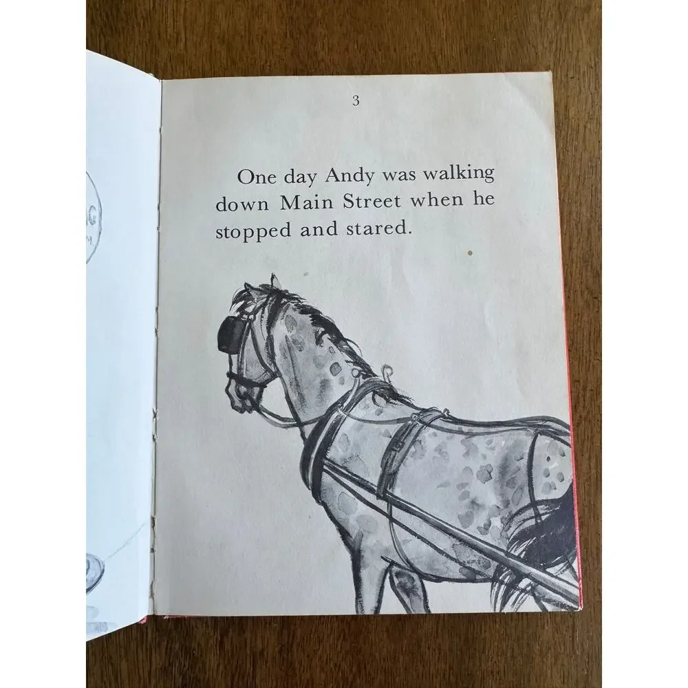 Vintage 1963 Andy and the Runaway Horse Weekly Reader Hardcover Book